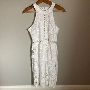 Max + Ash White Lace Dress Size Medium